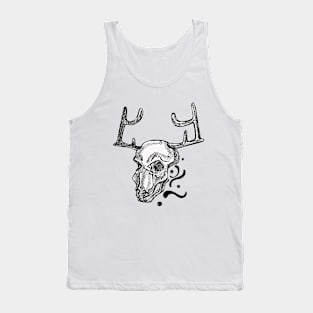 White animal skull Tank Top